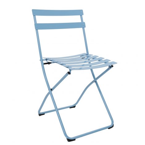 Spice Bistro Folding Chair Linen Blue
